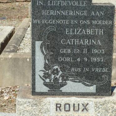 ROUX Elizabeth Catharina 1903-1957