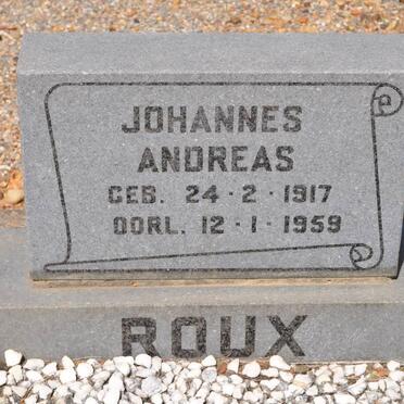 ROUX Johannes Andreas 1917-1959