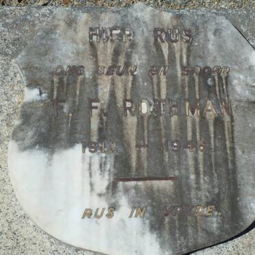 ROTHMAN F.F. 1912-194?