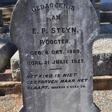 STEYN E.P. 1889-1927