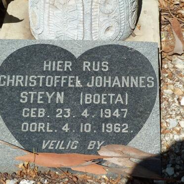 STEYN Christoffel Johannes 1947-1962