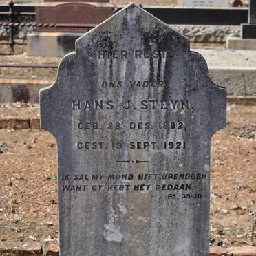 STEYN Hans J. 1882-1921