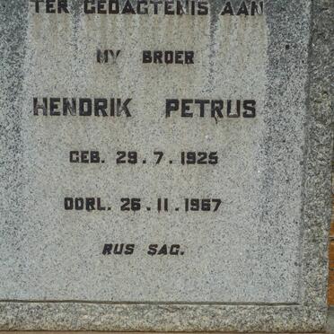 TOMLINSON Hendrik Petrus 1925-1967