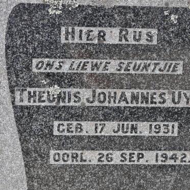 UYS Theunis Johannes 1931-1942