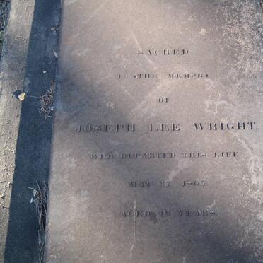WRIGHT Joseph Lee -1865