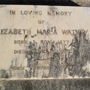 WATNEY Elizabeth Maria 1877-1945