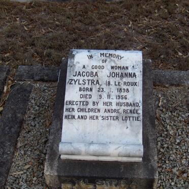 ZYLSTRA Jacoba Johanna nee LE ROUX 1898-1956