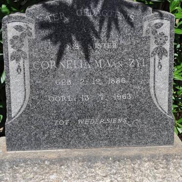 ZYL Cornelia M., van 1886-1963