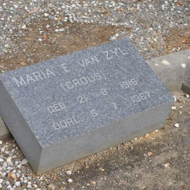 ZYL Maria E., van nee CROUS 1916-1967
