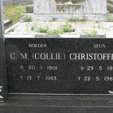 GUNTER Christoffel H. 1938-1980 :: GUNTER C.M. 1901-1983
