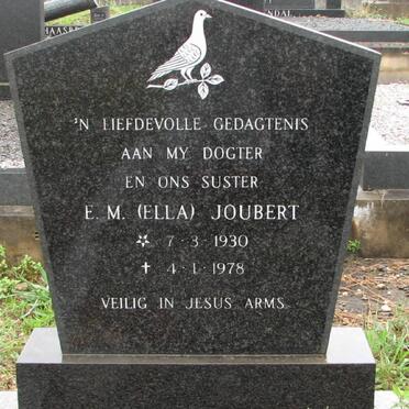 JOUBERT E.M. 1930-1978