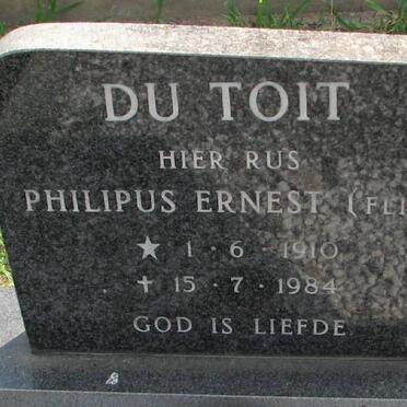 TOIT Philipus Ernest, du 1910-1984