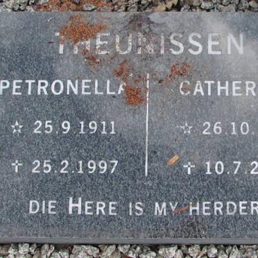 THEUNISSEN Petronella 1911-1997 :: THEUNISSEN Catharina 1913-2004