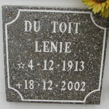 TOIT Lenie, du 1913-2002