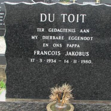 TOIT Francois Jakobus, du 1934-1980