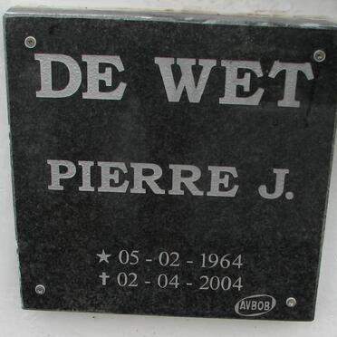 WET Pierre J., de 1964-2004