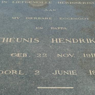 CILLIERS Theunis Hendrikus 1911-1959
