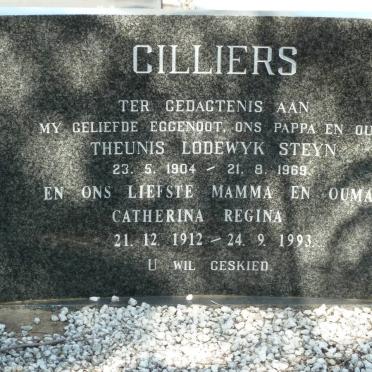 CILLIERS Theunis Lodewyk Steyn 1904-1969 &amp; Catherina Regina 1912-1993