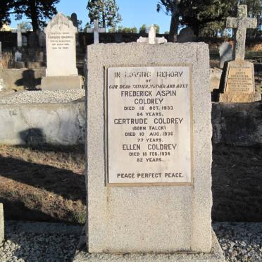 COLDREY Frederick Aspin -1933 &amp; Gertrude FALCK -1936 :: COLDREY Ellen -1934