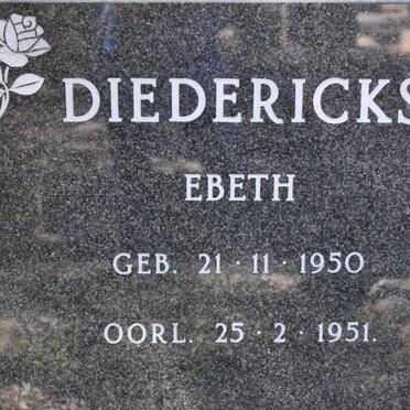 DIEDERICKS Ebeth 1950-1951