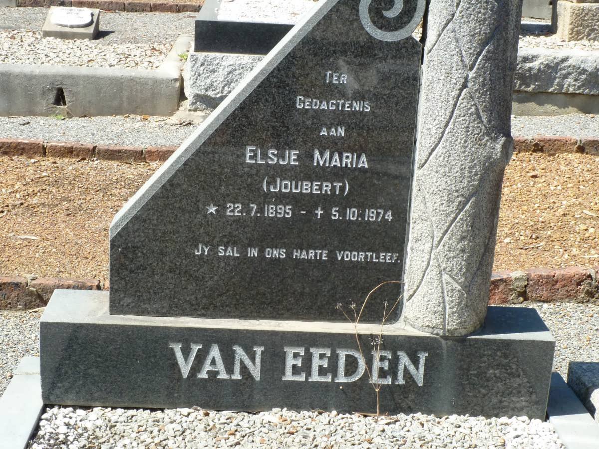 EEDEN Elsje Maria, van nee JOUBERT 1895-1974