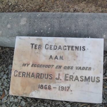 ERASMUS Gerhardus J. 1866-1917