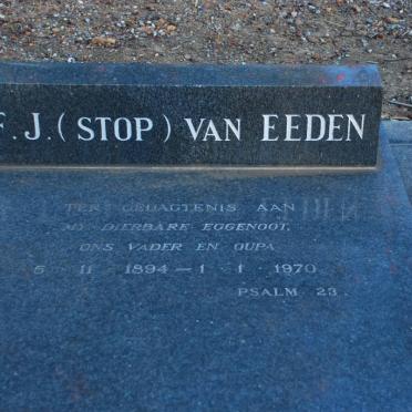 EEDEN F.J., van 1894-1970 &amp; E.J. 1900-1978 