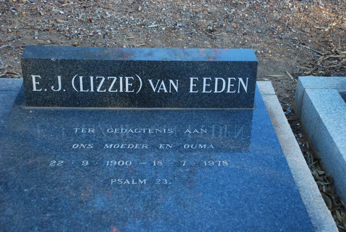 EEDEN E.J., van 1900-1978