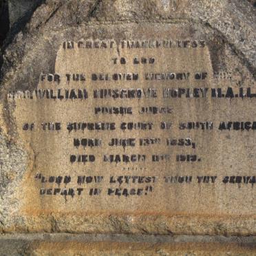 HOPLEY William Musgrove 1853-191?
