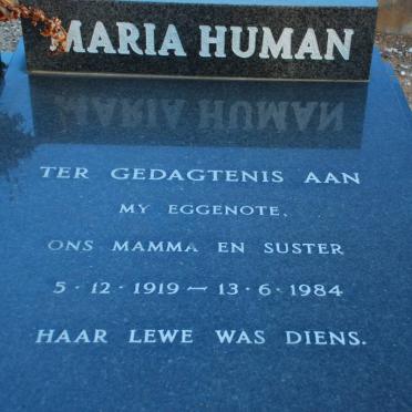 HUMAN Maria 1919-1984