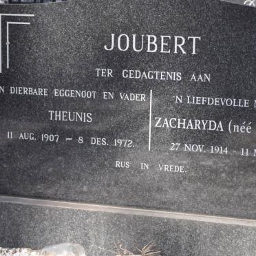 JOUBERT Theunis 1907-1972 &amp; Zacharyda STREICHER 1914-2001