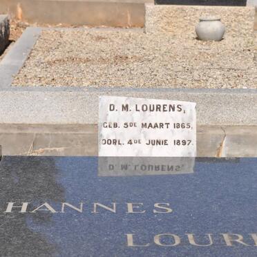 LOURENS D.M. 1865-1897 :: LOURENS Hannes 1894-1981 