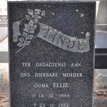 LINDE Elsjé Sophia Petronella 1886-1982