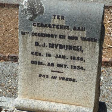 MYBURGH D.J. 1855-1934