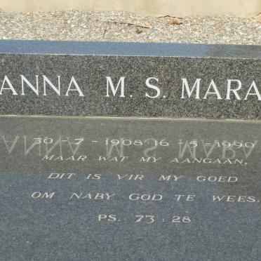 MARAIS Anna M.S. 1908-1990