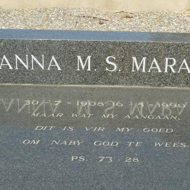MARAIS P.J.B. 1894-1969 &amp; Anna M.S. 1908-1990 