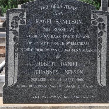 NELSON Robert Daniel Johannes -1960 &amp; Ragel S. ROSSOUW -1951
