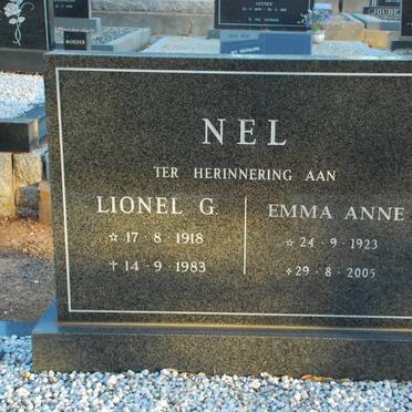 NEL Lionel G. 1918-1983 &amp; Emma Anne 1923-2005