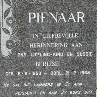 PIENAAR Berlise 1953-1968
