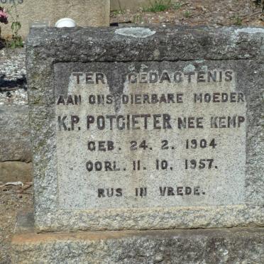 POTGIETER K.P. nee KEMP 1904-1957
