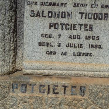 POTGIETER Salomon Tidoors 1905-1950