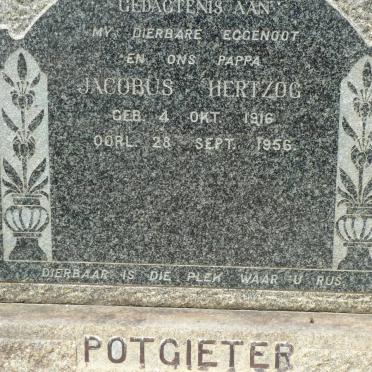 POTGIETER Jacobus Hertzog 1916-1956