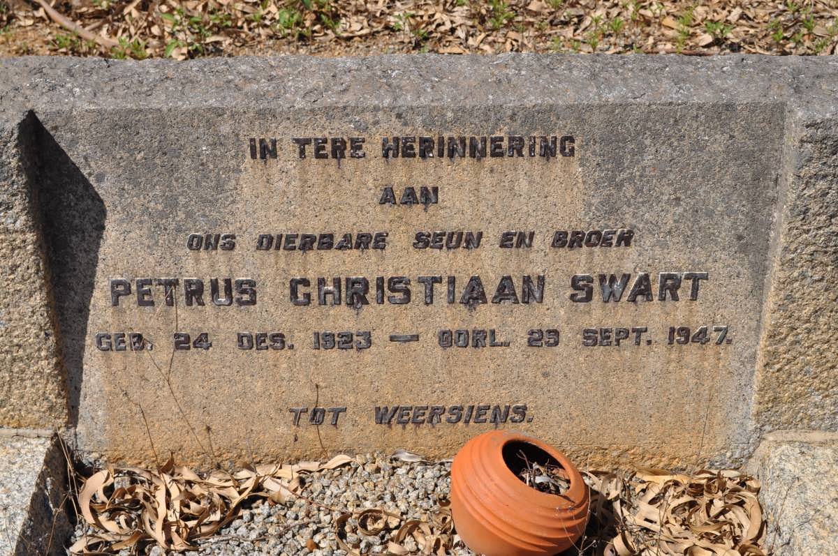 SWART Petrus Christiaan 1923-1947