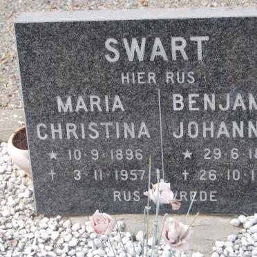 SWART Benjamin Johannes 1893-1974 &amp; Maria Christina 1896-1957