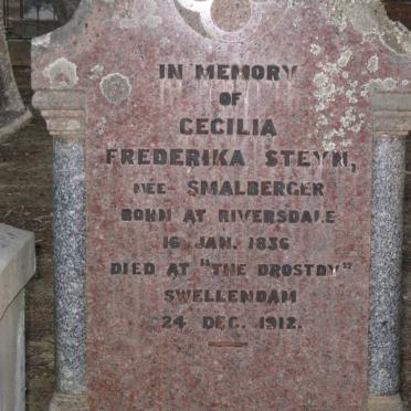 STEYN Cecilia Frederika nee SMALBERGER 1836-1912