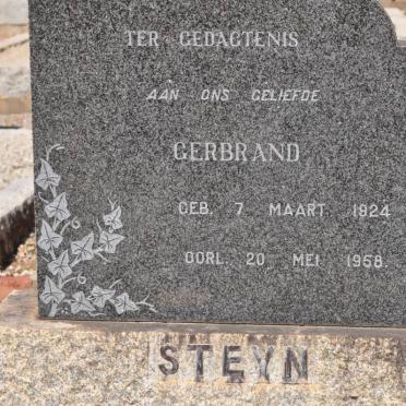 STEYN Gerbrand 1924-1958
