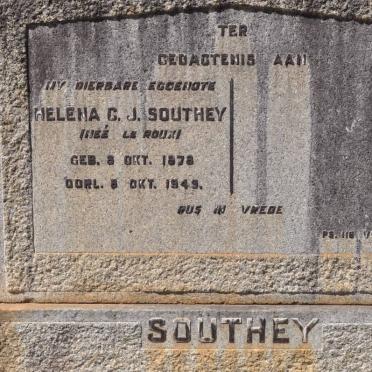SOUTHEY Helena C.J. nee LE ROUX 1878-1949