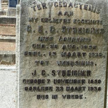 STREICHER J.G. 1850-1938 &amp; C.E.C. LOURENS 1853-1926