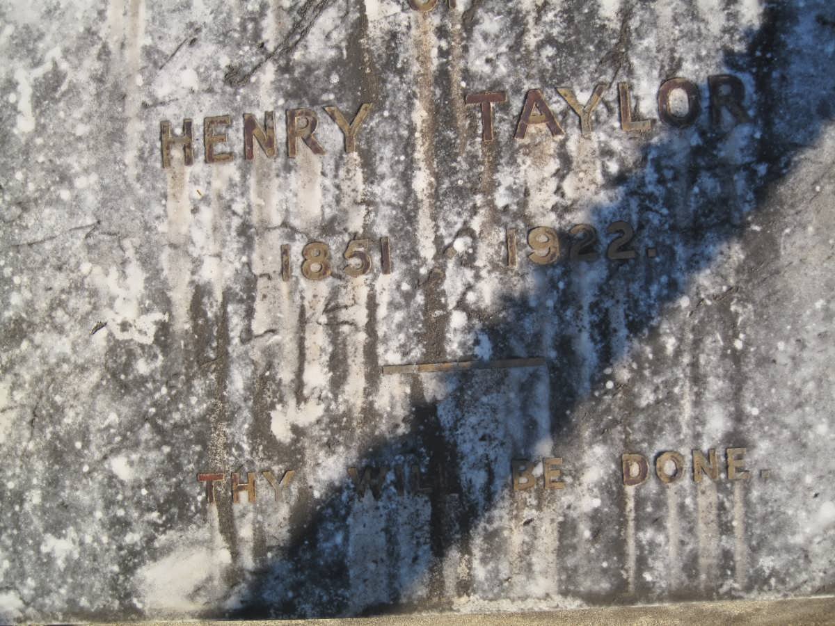 TAYLOR Henry 1851-1922