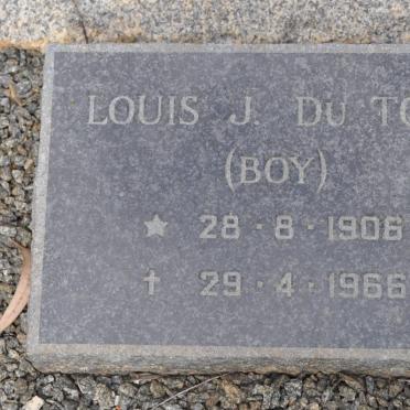 TOIT Louis J., du 1906-1966